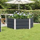 Plantekasse Antracit 129 x 129 x 45 cm Stål