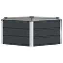Plantekasse Antracit 129 x 129 x 45 cm Stål