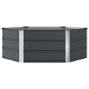 Plantekasse Antracit 129 x 129 x 45 cm Stål
