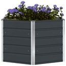 Plantekasse Antracit 129 x 129 x 75 cm Stål