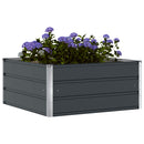 Plantekasse Antracit 100 x 100 x 45 cm Stål