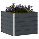 Plantekasse Antracit 100 x 100 x 75 cm Stål