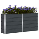 Plantekasse Antracit 160 x 40 x 75 cm Stål