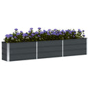 Plantekasse Antracit 240 x 40 x 45 cm Stål