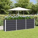 Plantekasse Antracit 240 x 40 x 75 cm Stål