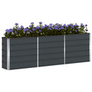 Plantekasse Antracit 240 x 40 x 75 cm Stål