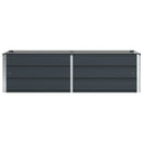 Plantekasse Antracit 160 x 80 x 45 cm Stål