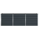 Plantekasse Antracit 240 x 80 x 75 cm Stål