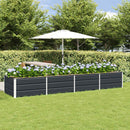 Plantekasse Antracit 320 x 80 x 45 cm Stål
