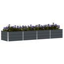 Plantekasse Antracit 320 x 80 x 45 cm Stål