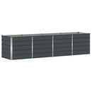 Plantekasse Antracit 320 x 80 x 75 cm Stål