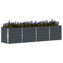 Plantekasse Antracit 320 x 80 x 75 cm Stål