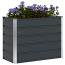 Plantekasse Antracit 100 x 50 x 75 cm Galvaniseret stål