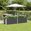 Plantekasse Antracit 195 x 50 x 45 cm Galvaniseret stål