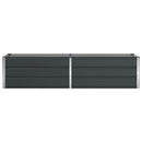 Plantekasse Antracit 195 x 50 x 45 cm Galvaniseret stål