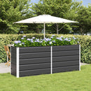 Plantekasse Antracit 195 x 50 x 75 cm Galvaniseret stål