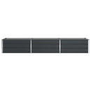Plantekasse Antracit 290 x 50 x 45 cm Galvaniseret stål