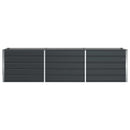 Plantekasse Antracit 290 x 50 x 75 cm Galvaniseret stål