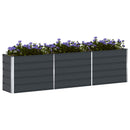Plantekasse Antracit 290 x 50 x 75 cm Galvaniseret stål