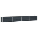 Plantekasse Antracit 385 x 50 x 45 cm Galvaniseret stål