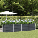 Plantekasse Antracit 385 x 50 x 75 cm Galvaniseret stål