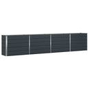 Plantekasse Antracit 385 x 50 x 75 cm Galvaniseret stål