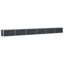 Plantekasse Antracit 580 x 50 x 45 cm Galvaniseret stål
