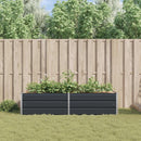 Plantekasse Antracit 195 x 100 x 45 cm Galvaniseret stål
