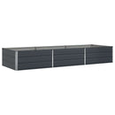 Plantekasse Antracit 290 x 100 x 45 cm Galvaniseret stål