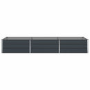 Plantekasse Antracit 290 x 100 x 45 cm Galvaniseret stål