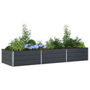 Plantekasse Antracit 290 x 100 x 45 cm Galvaniseret stål