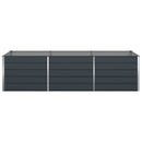 Plantekasse Antracit 290 x 100 x 75 cm Galvaniseret stål