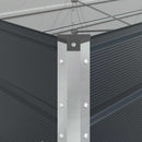 Plantekasse Antracit 385 x 100 x 45 cm Galvaniseret stål