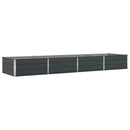 Plantekasse Antracit 385 x 100 x 45 cm Galvaniseret stål