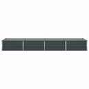 Plantekasse Antracit 385 x 100 x 45 cm Galvaniseret stål