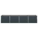 Plantekasse Antracit 385 x 100 x 75 cm Galvaniseret stål