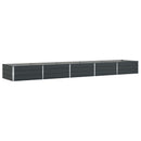 Plantekasse Antracit 480 x 100 x 45 cm Galvaniseret stål