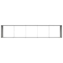 Plantekasse Antracit 480 x 100 x 45 cm Galvaniseret stål