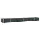 Plantekasse Antracit 580 x 100 x 45 cm Galvaniseret stål