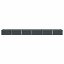 Plantekasse Antracit 580 x 100 x 45 cm Galvaniseret stål