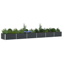 Plantekasse Antracit 580 x 100 x 45 cm Galvaniseret stål