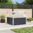 Plantekasse Antracit 100 x 100 x 77 cm Galvaniseret stål