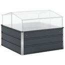 Plantekasse Antracit 100 x 100 x 77 cm Galvaniseret stål