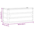 Plantekasse Grøn 100 x 40 x 45 cm Stål