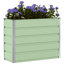 Plantekasse Grøn 100 x 40 x 75 cm Stål