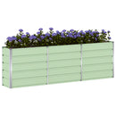 Plantekasse Grøn 240 x 40 x 75 cm Stål