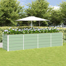 Plantekasse Grøn 320 x 80 x 75 cm Stål