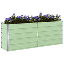 Plantekasse Pastel Grøn 195 x 50 x 77 cm Galvaniseret stål