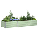 Plantekasse Pastel Grøn 290 x 100 x 45 cm Galvaniseret stål