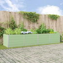 Plantekasse Pastel Grøn 385 x 100 x 75 cm Galvaniseret stål